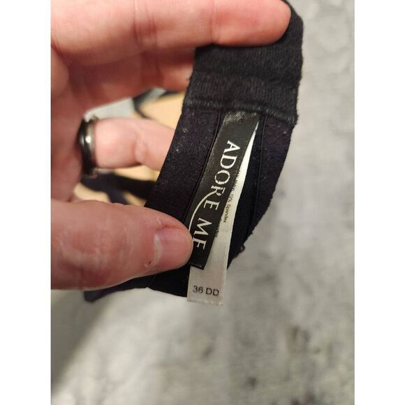 Adore Me Underwire Lace black Plunge Bra Size 36DD - Picture 3 of 3